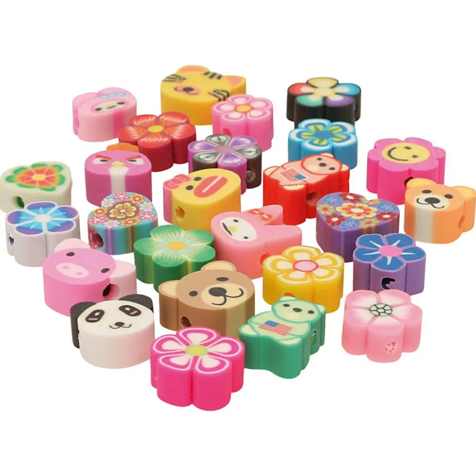 Abalorios de animales y flores 10mm 200 piezas