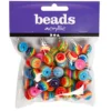 Abalorios de rayas multicolor 12mm. 50gr.