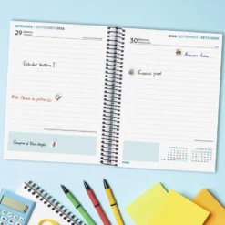 Agenda cuarto secundaria día página negro 2026-2027