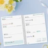 Agenda cuarto secundaria semana vista horizontal Fiori 2026-2027