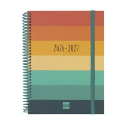 Agenda cuarto semana vista horizontal Diva Colors 2026-2027