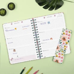 Agenda E10 semana vista horizontal Moniquilla verde 2026-2027