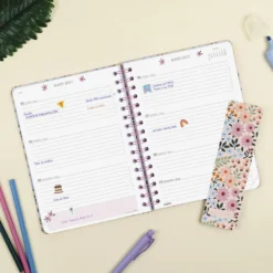 Agenda E10 semana vista horizontal Moniquilla rosa 2026-2027