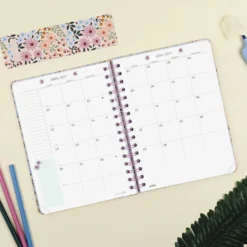 Agenda E10 semana vista horizontal Moniquilla rosa 2026-2027