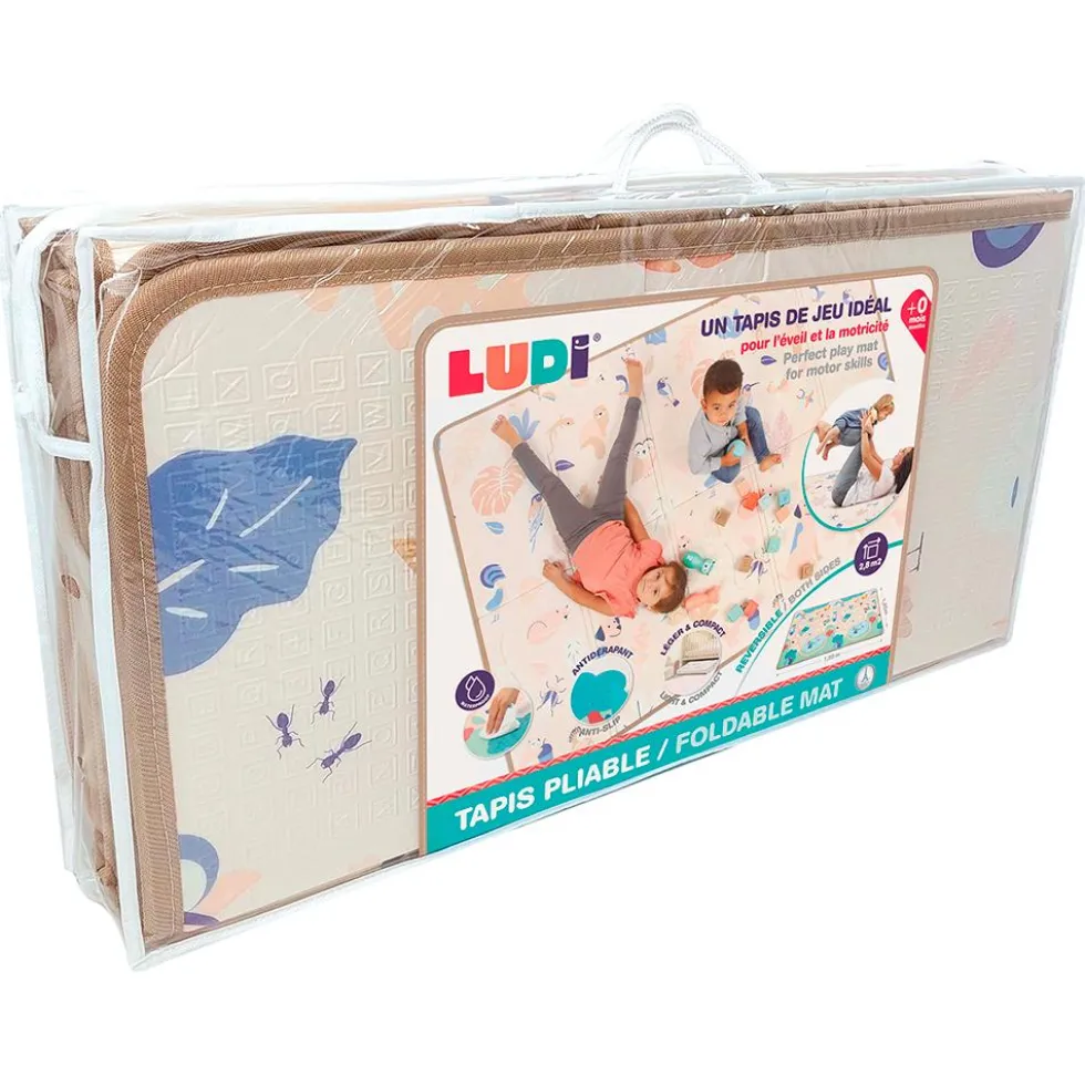 Alfombra de juegos plegable y reversible 195x145cm