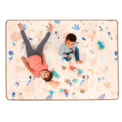 Alfombra de juegos plegable y reversible 195x145cm