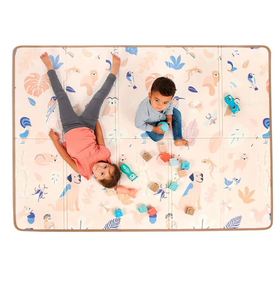 Alfombra de juegos plegable y reversible 195x145cm
