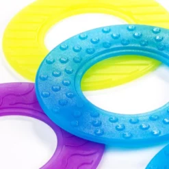 Anillos translúcidas colores y tamaños surtidos 16pzas para mesa de luz