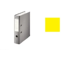Archivador de palanca amarillo tamaño folio