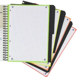 Bloc A4 cuadro 5mm. 120 hojas con separadores