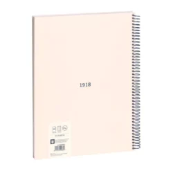 Bloc A4 80 hojas cuadro 5x5mm beige serie 1918