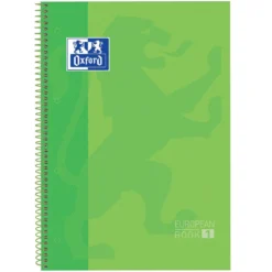 Bloc A4 verde manzana cuadro 5mm. 80 hojas Europeanbook