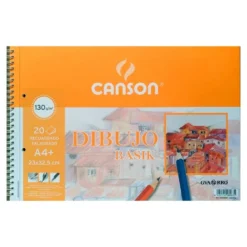 Bloc de dibujo A4 20 hojas 130gr. con recuadro Basik Canson