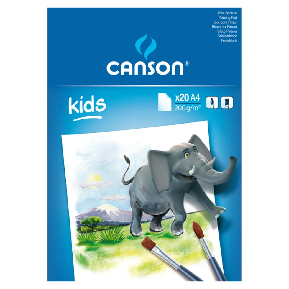 Bloc de dibujo A4 20 hojas 200gr. Little Kids Canson