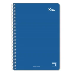 Bloc folio pauta 2,5mm 80 hojas tapa dura Xtra colores surtidos