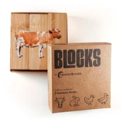 BLOCKS Puzzle rompecabezas de 3 piezas animales de granja