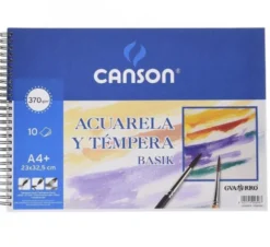 Bloc para acuarela Basik A4 10 hojas 370g.