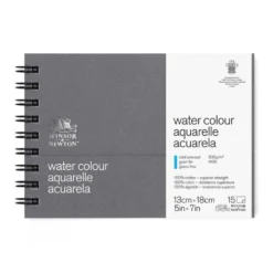 Bloc para acuarela 15 hojas de 300gr. 12,7 x 17,8cm. Winsor and Newton