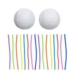 Bola sensorial 11cm con cintas silicona colores
