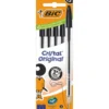 Bolígrafo Bic Cristal tinta negra 5 unidades