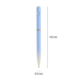 Bolígrafo degradado lila tinta azul