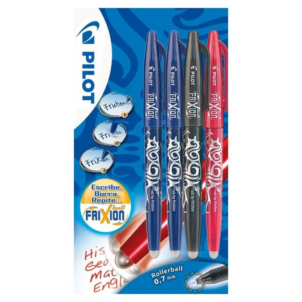 Bolígrafo FriXion Ball 2 tinta azul, 1 negra y 1 roja