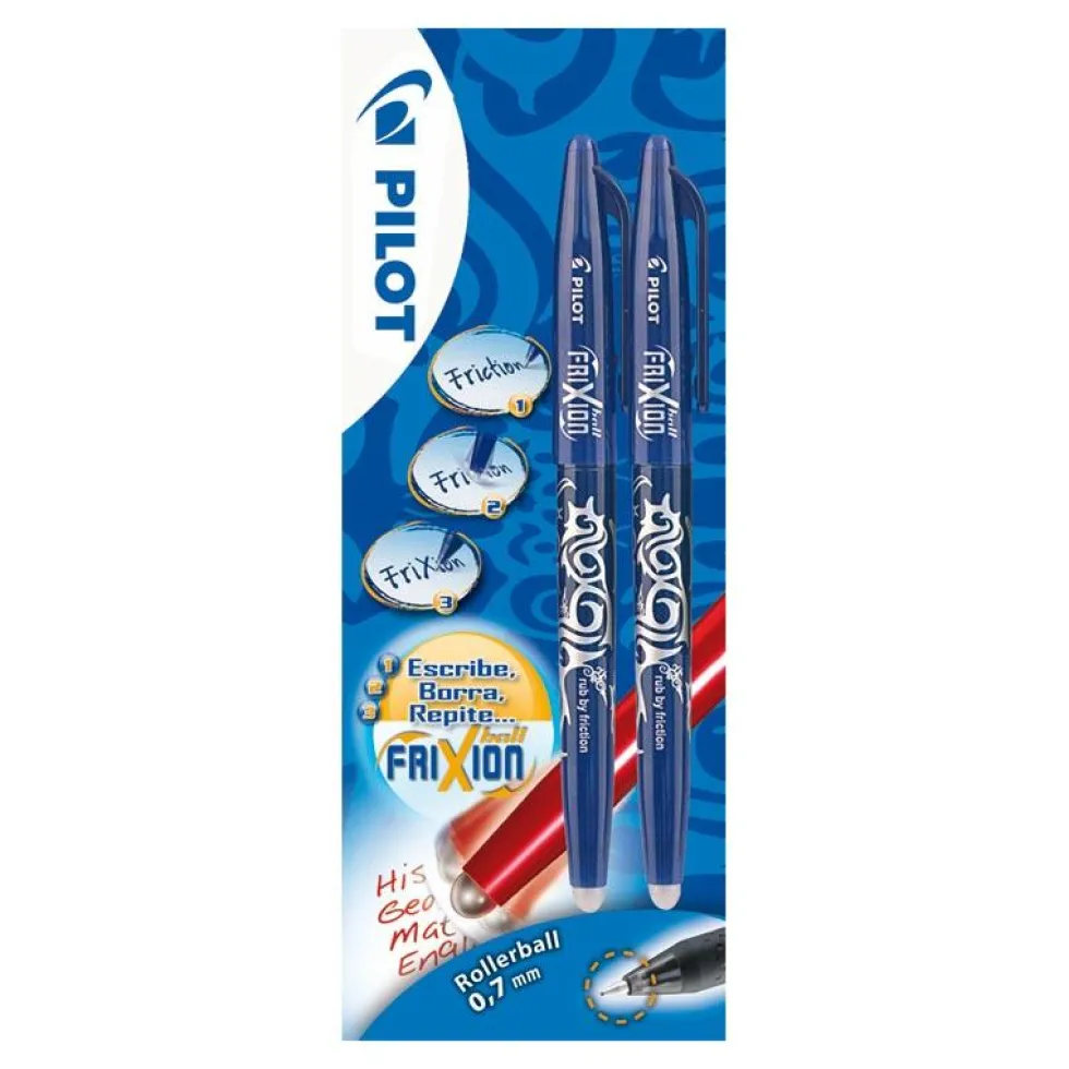 Bolígrafo Frixion Ball tinta azul 2 unidades