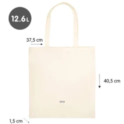 Bolsa de tela tote bag color beige serie 1918