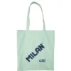 Bolsa de tela tote bag color verde serie 1918