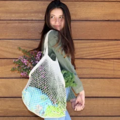 Bolsa rejilla algodón color surtido