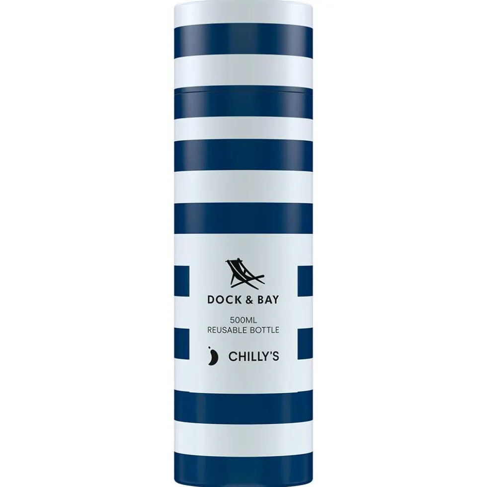 Botella Chilly inox Dock and Bay navy 500ml.