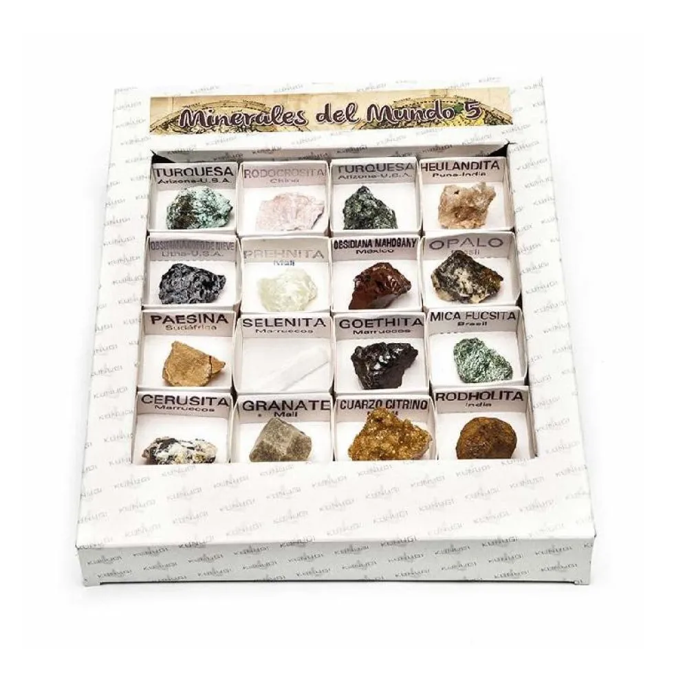 Caja de minerales del mundo número 5.