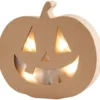 Calabaza con luz Halloween papel maché 22x20x4cm
