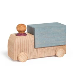 Camión madera gris Lubu con figura