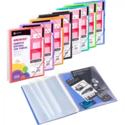Carpeta A4 PP 20 fundas extraíbles Remove colores surtidos