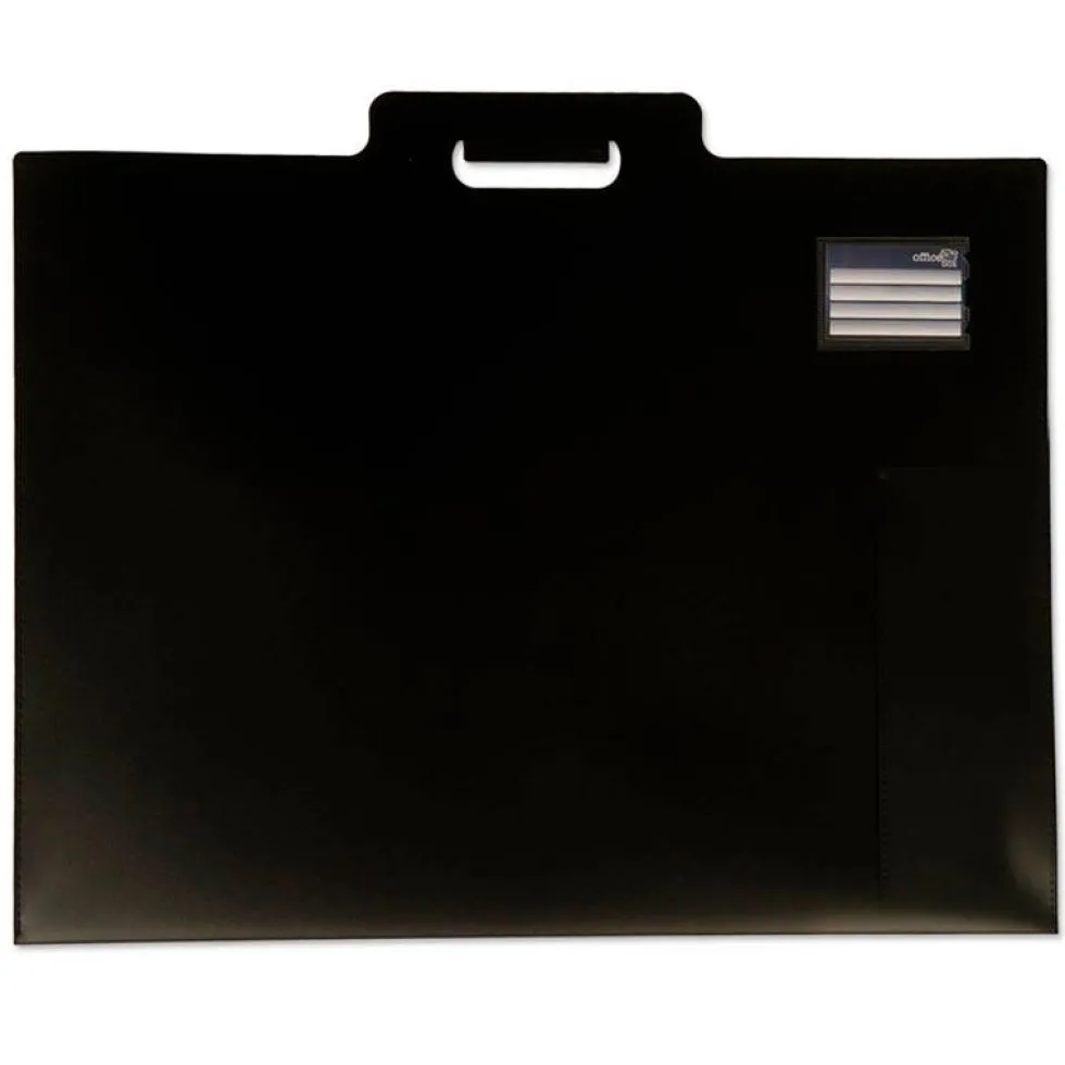 Carpeta de dibujo A3 con asas color negro