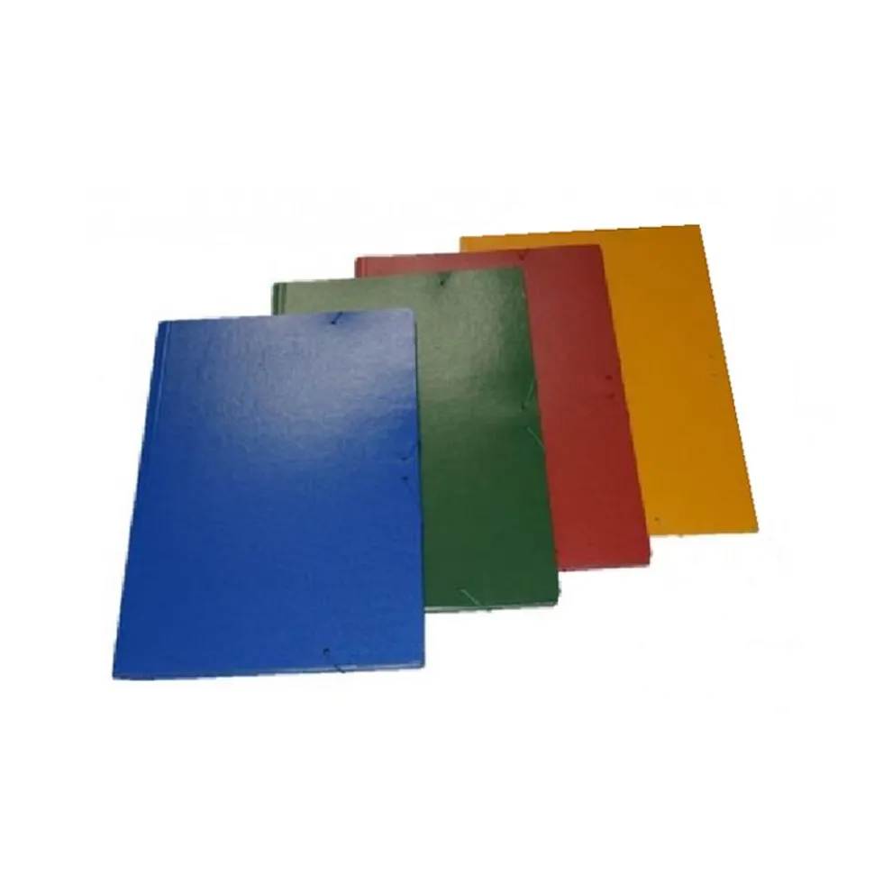 Carpeta folio cartón con solapas paquete 14 unidades
