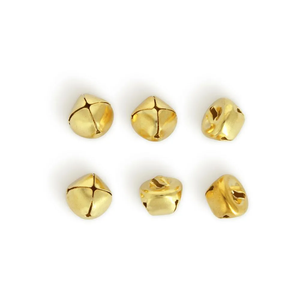 Cascabeles dorados 15mm blíster 6 uds.