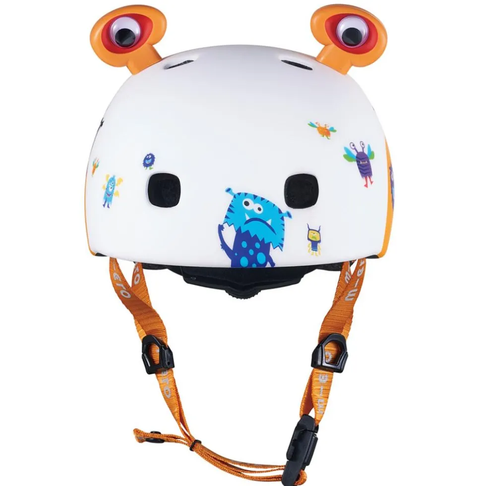 Casco Micro monstruos 3D talla M con Led trasera