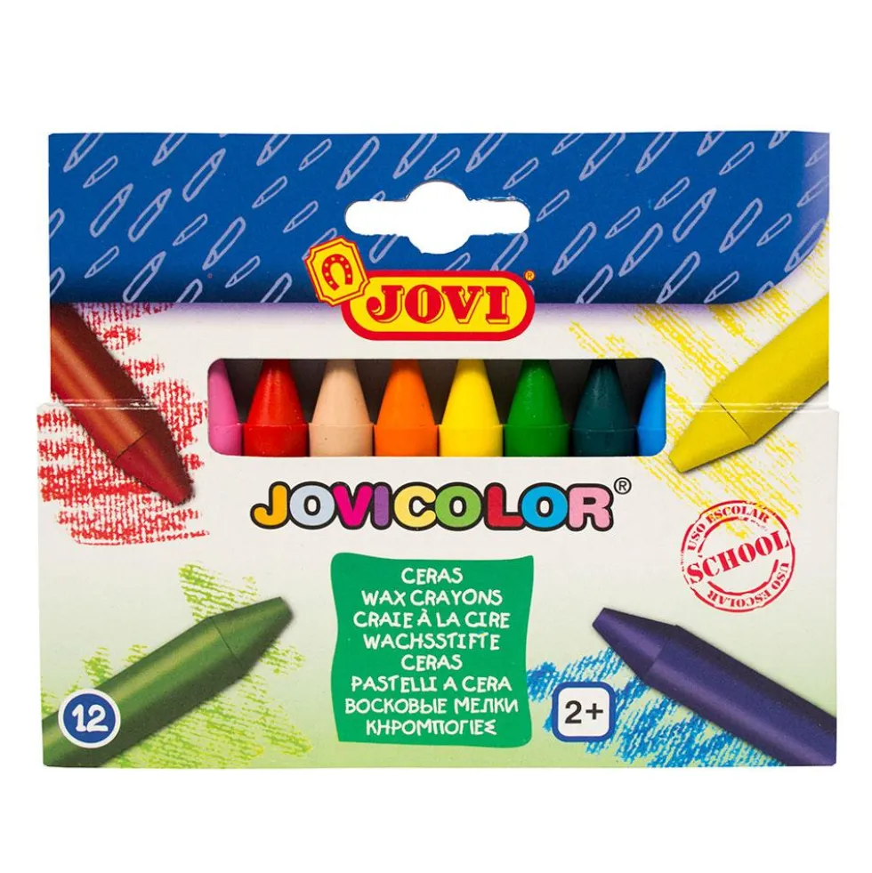 Cera 12 colores Jovicolor