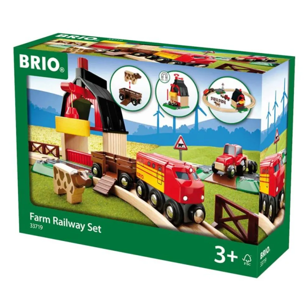 Circuito tren madera granja