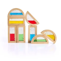 Construcción bloques Rainbow shimmering water