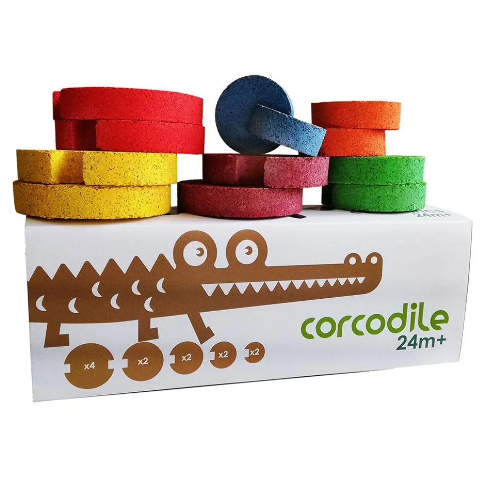 Construcción corcho Corcodile eccentric color 12pzas.