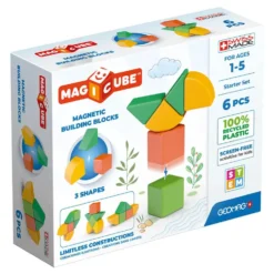 Construcción magnética Magicube green starter 6 piezas