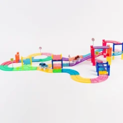 Construcción magnética pista de carreras 50 piezas Imanix
