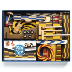 Construcción Zig and Go reacción en cadena Wroom 45 piezas