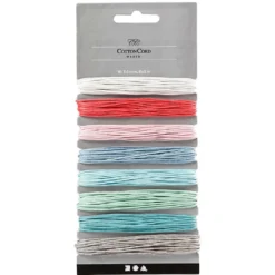 Cordones para abalorios 5mx1mm. 8 colores