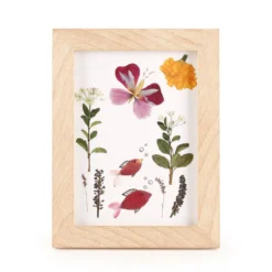 Crea flores prensadas con marco