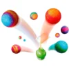 Crea pelotas saltarinas Bouncy planets