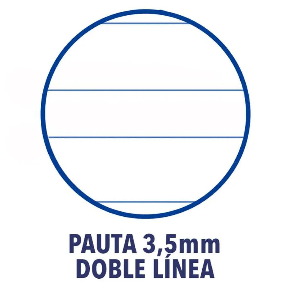 Cuaderno A4 pauta 3,5mm. 48 hojas Oxford